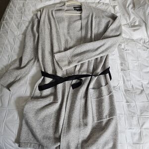 Tahari 100% Cashmere Pure Luxe Duster Cardigan Size M